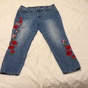 a.n.a. Embroidered Jeans/Jeggings